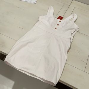 Retro 90’s Style White Denim Guess Mini Dress